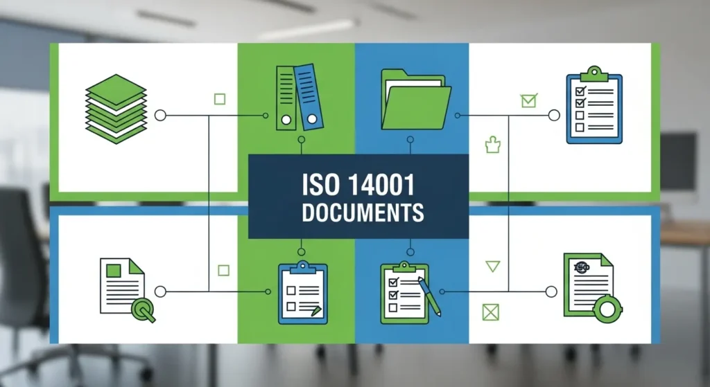 ISO 14001 documentation requirements list including policy records and registers