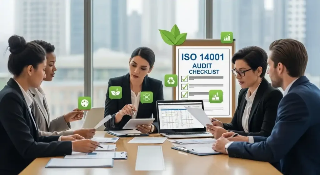 ISO 14001 certification maintenance process after audit UAE Saudi